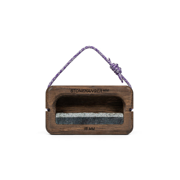 Stone Hanger Mini in smoked oak – front view