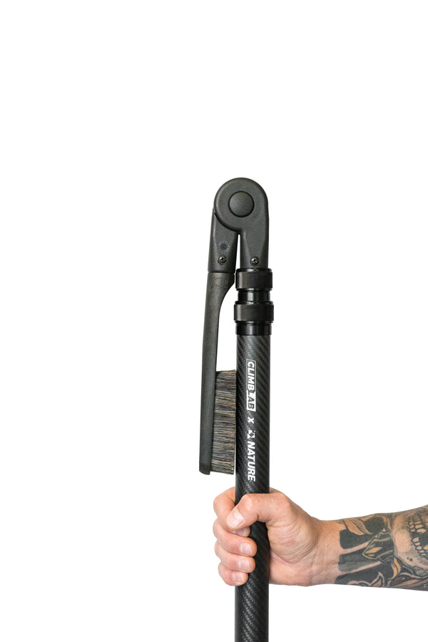 Stick Brush x ClimbLab – held in hand
