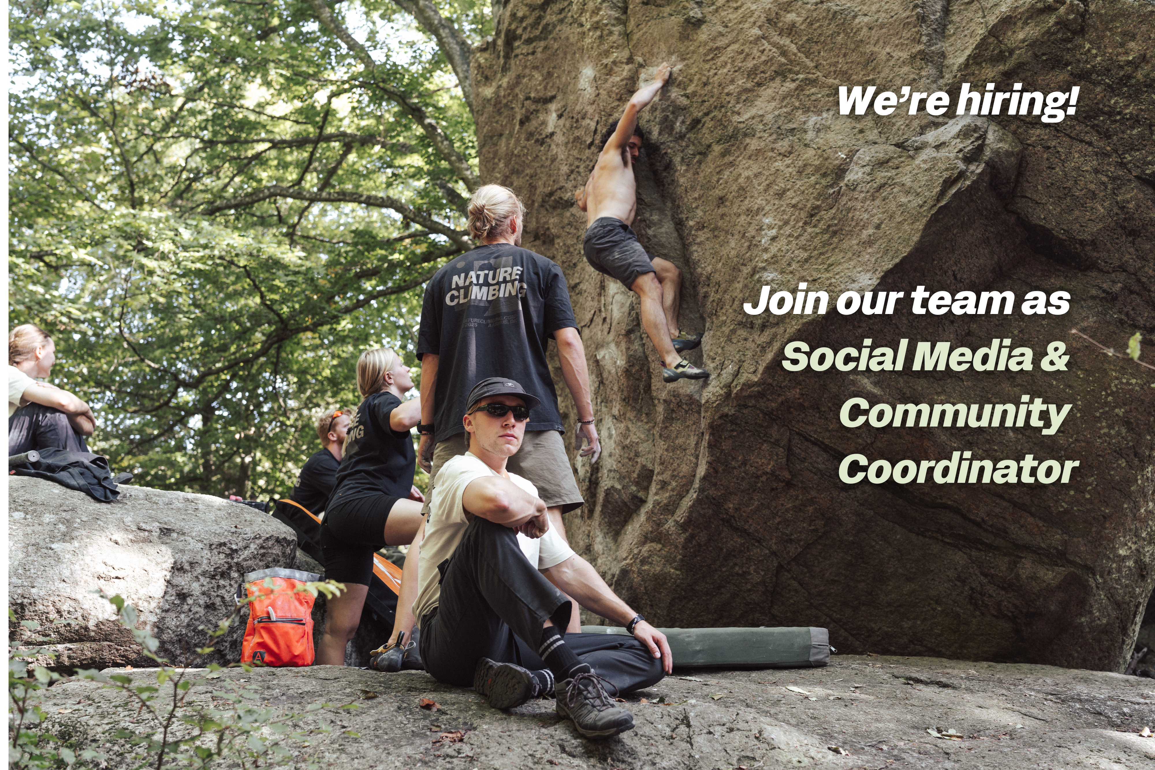 Join our team as a Social Media & Community responsible! – Nature Climbing