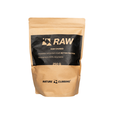 Raw Chalk L climbing chalk – bag, front