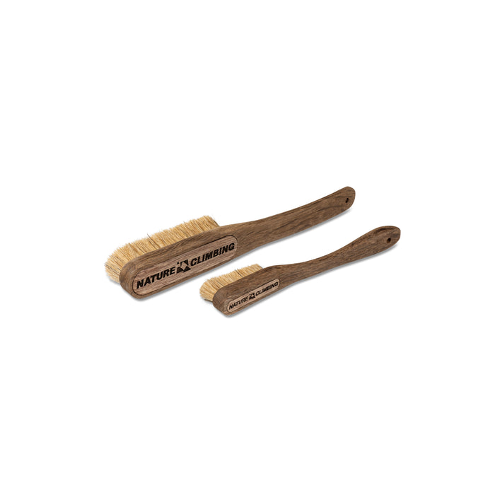 Curved Brush – smoked oak brushes together