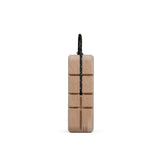 Stone Hanger Beech portable hangboard – side view, hanging from its rope