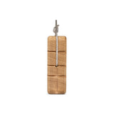 Stone Hanger Granite portable hangboard – side view, hanging from its rope