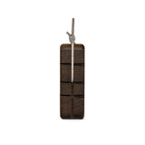Stone Hanger Smoked Edition portable hangboard – side view, hanging from its rope