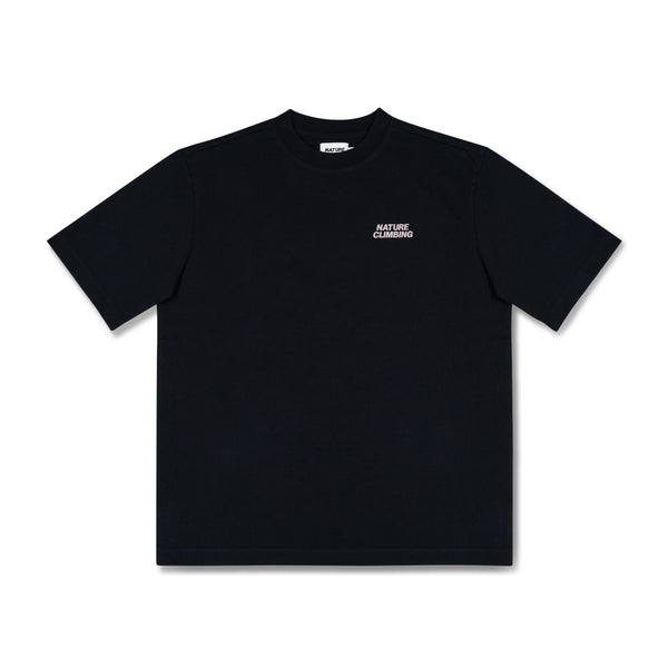 Horizon T-shirt in Dusty Black – front view